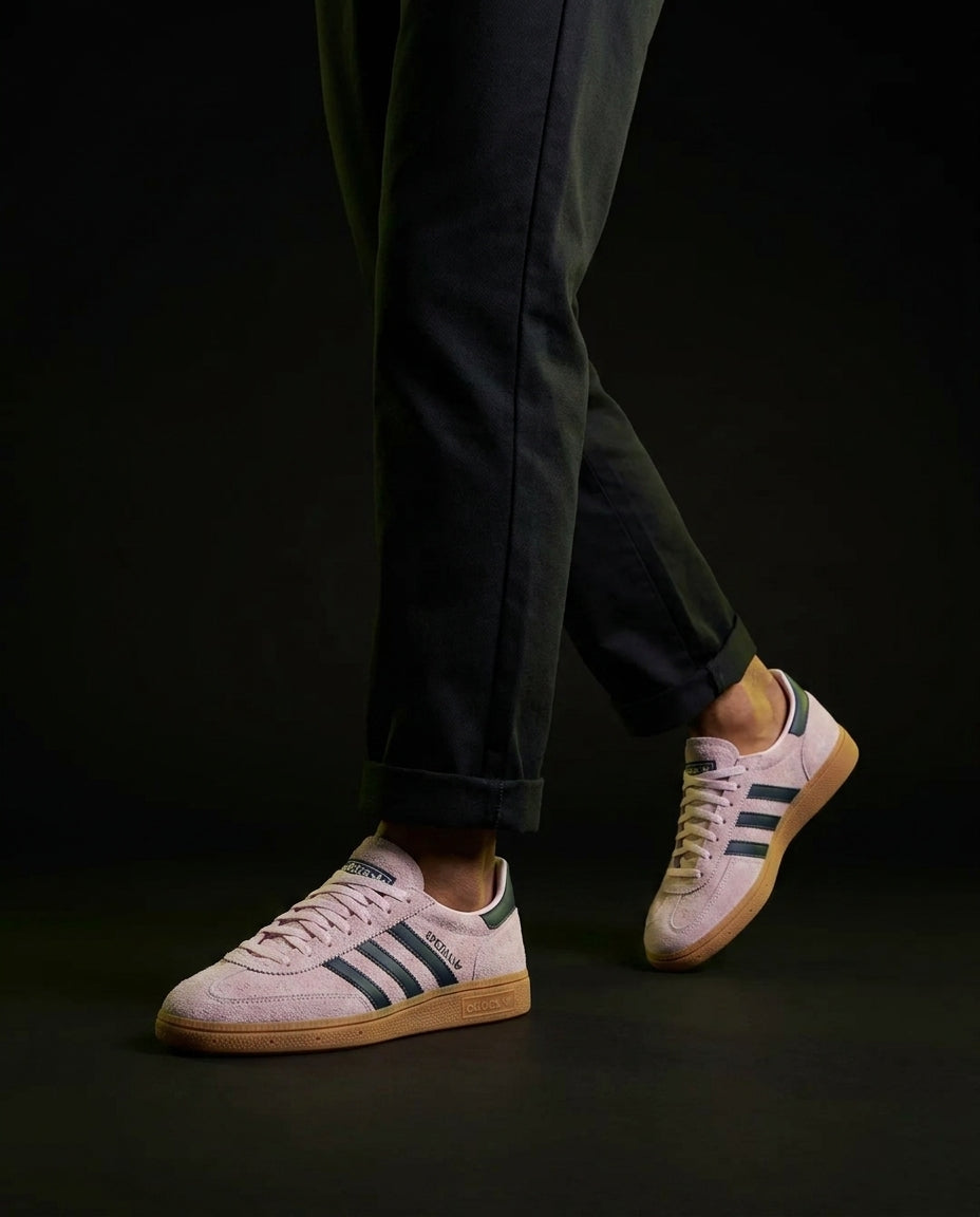 AD Suede Ribbed-Toe Handball Trainer