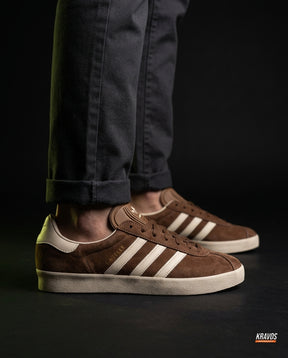 AD Suede Stripe Terrace Trainer Brown Cream