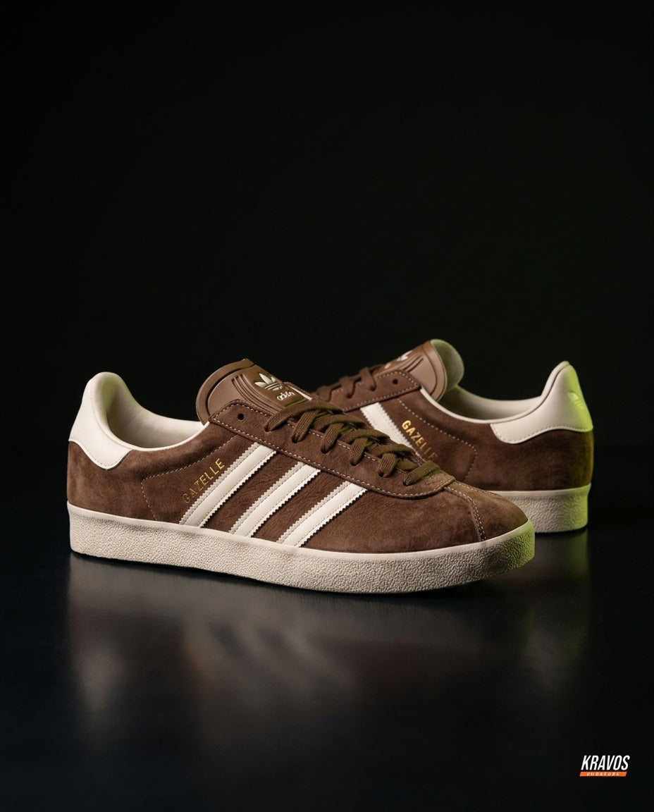 AD Suede Stripe Terrace Trainer Brown Cream