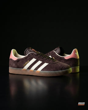 AD Suede Stripe Terrace Trainer Brown White Pink
