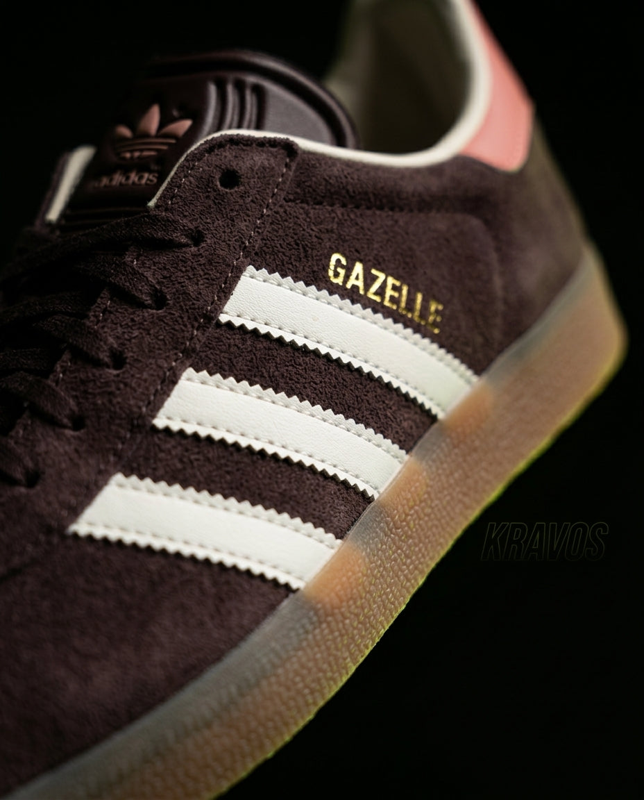 AD Suede Stripe Terrace Trainer Brown White Pink