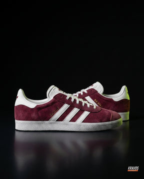 AD Suede Stripe Terrace Trainer Burgundy White