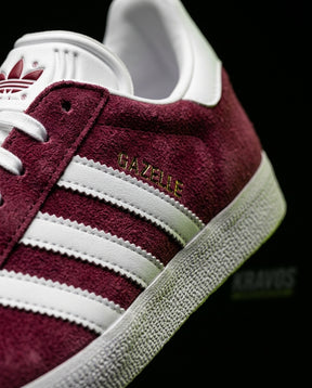 AD Suede Stripe Terrace Trainer Burgundy White