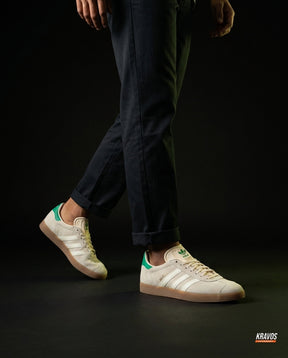 AD Suede Stripe Terrace Trainer Cream Green Gum