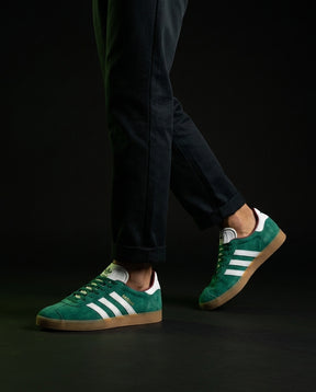 AD Suede Stripe Terrace Trainer Green White Gum