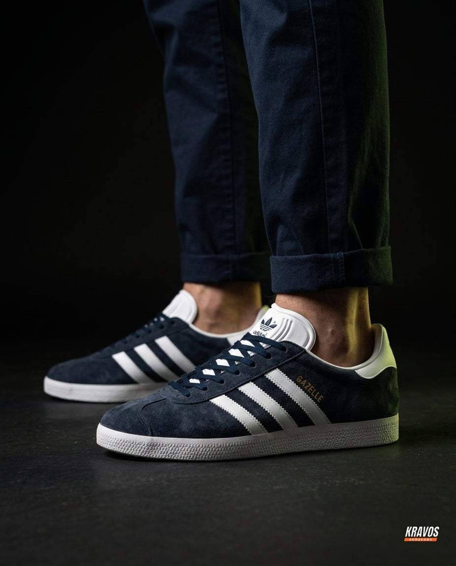 AD Suede Stripe Terrace Trainer Navy White