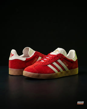 AD Suede Stripe Terrace Trainer Red White Gum