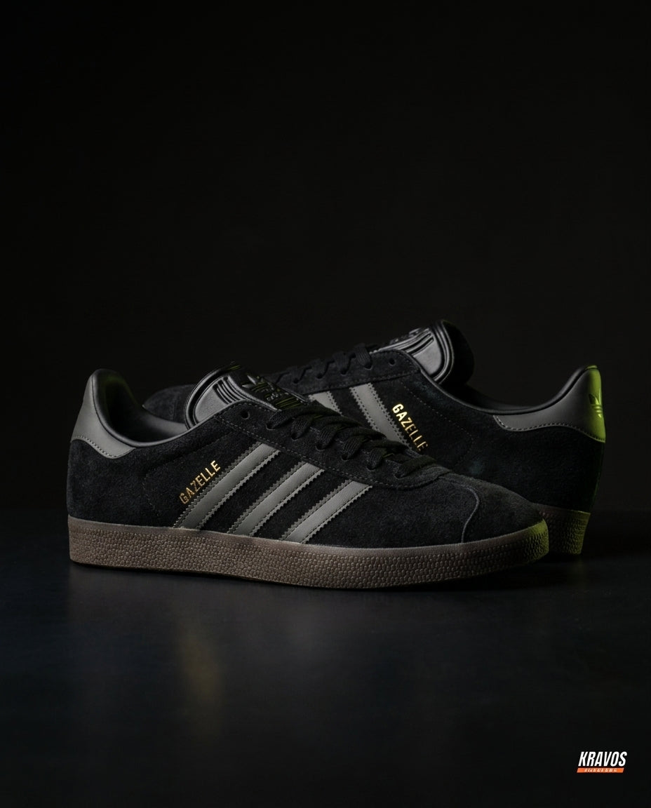 AD Suede Stripe Terrace Trainer Triple Black