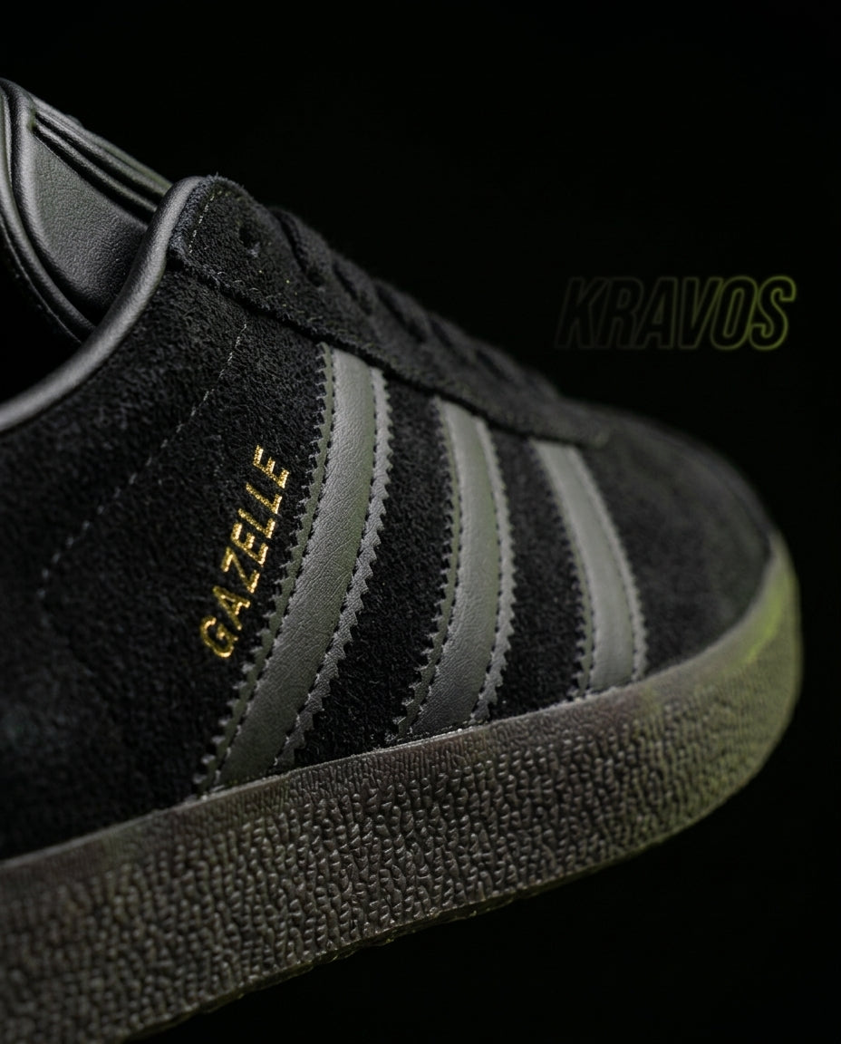 AD Suede Stripe Terrace Trainer Triple Black