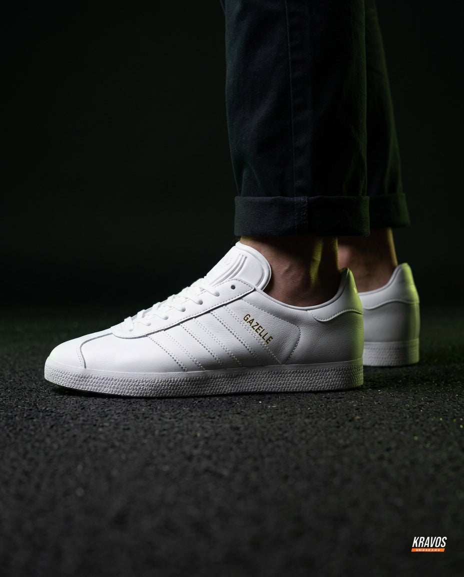 AD Suede Stripe Terrace Trainer Triple White