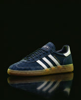 AD Suede Wraparound Toe Trainer Navy White Gum