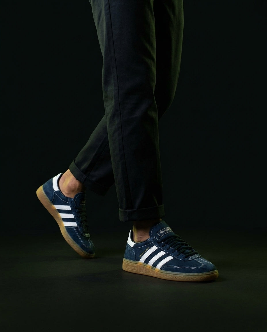 AD Suede Wraparound Toe Trainer
