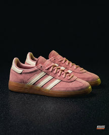 AD Suede Wraparound Toe Trainer Pink Gum