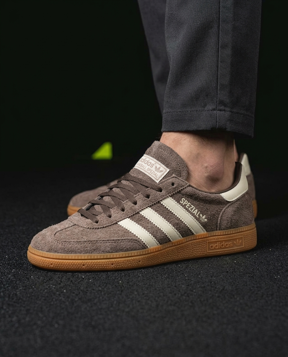 AD Suede Gum-Sole Terrace Trainer Brown