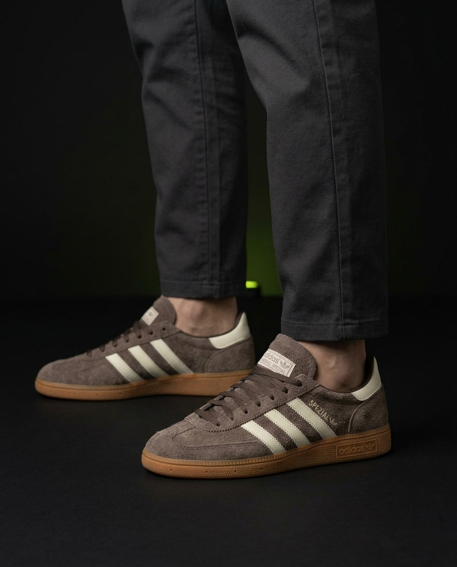 AD Suede Gum-Sole Terrace Trainer Brown