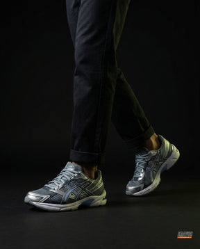 ASC 1130 Mesh Layered Retro Runner Grey Navy Blue
