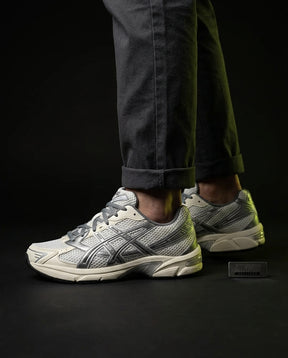 ASC 1130 Mesh Layered Retro Runner White Grey Silver