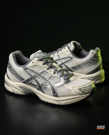 ASC 1130 Mesh Layered Retro Runner White Grey Silver