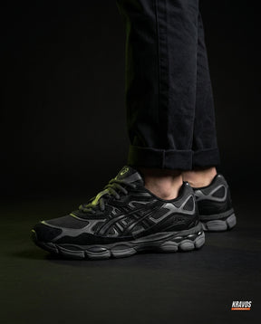ASC Mesh Gel-Cushioned Retro Runner Black Grey