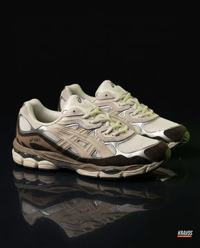 ASC Mesh Gel-Cushioned Retro Runner Cream Brown Taupe