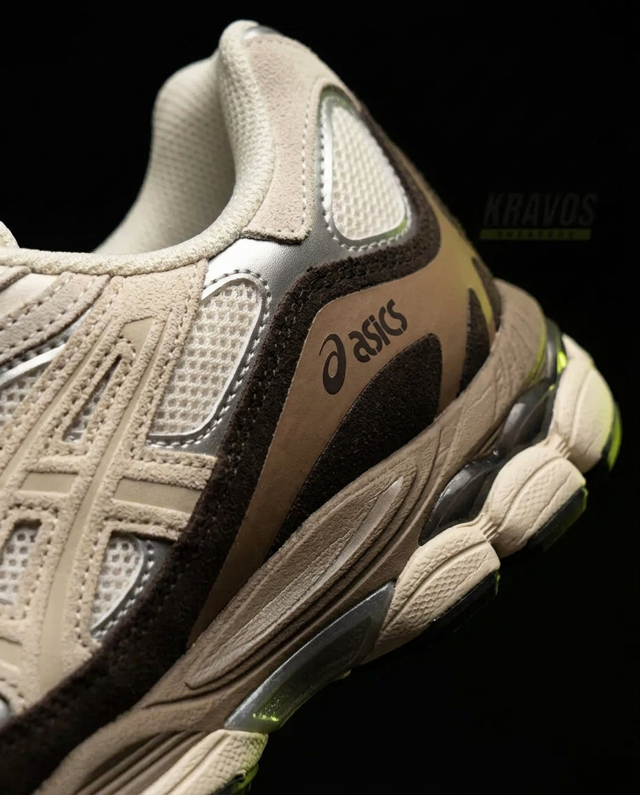 ASC Mesh Gel-Cushioned Retro Runner Cream Brown Taupe