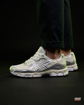 ASC Mesh Gel-Cushioned Retro Runner Cream Silver