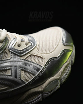 ASC Mesh Gel-Cushioned Retro Runner Cream Silver