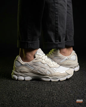 ASC Mesh Gel-Cushioned Retro Runner Cream White Grey