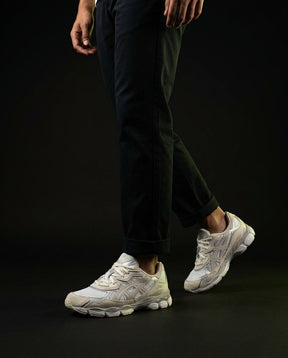 ASC Mesh Gel-Cushioned Retro Runner Cream White Grey
