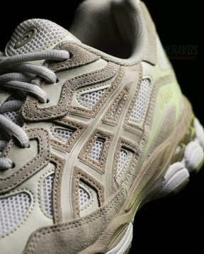 ASC Mesh Gel-Cushioned Retro Runner Cream White Tan
