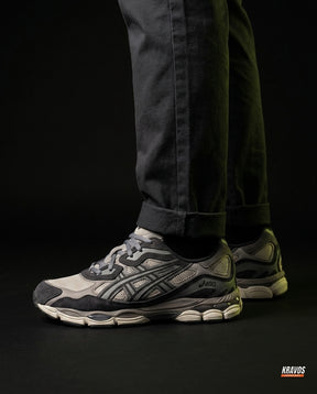ASC Mesh Gel-Cushioned Retro Runner Grey Charcoal Cream