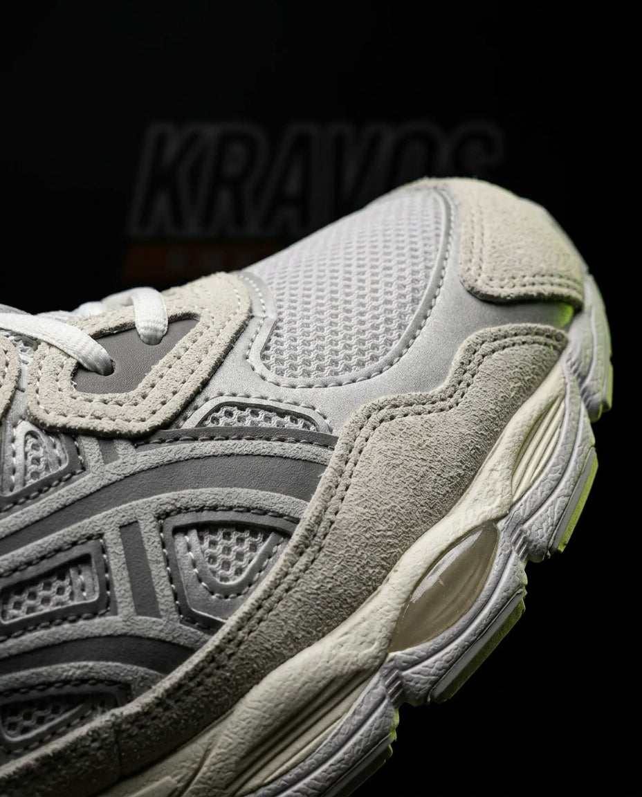 ASC Mesh Gel-Cushioned Retro Runner Grey Cream