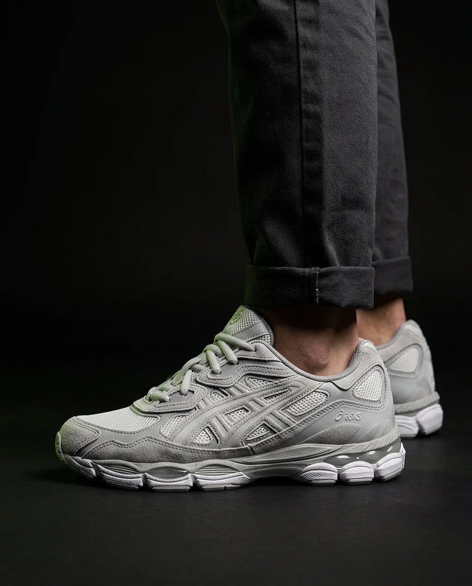 ASC Mesh Gel-Cushioned Retro Runner Grey White