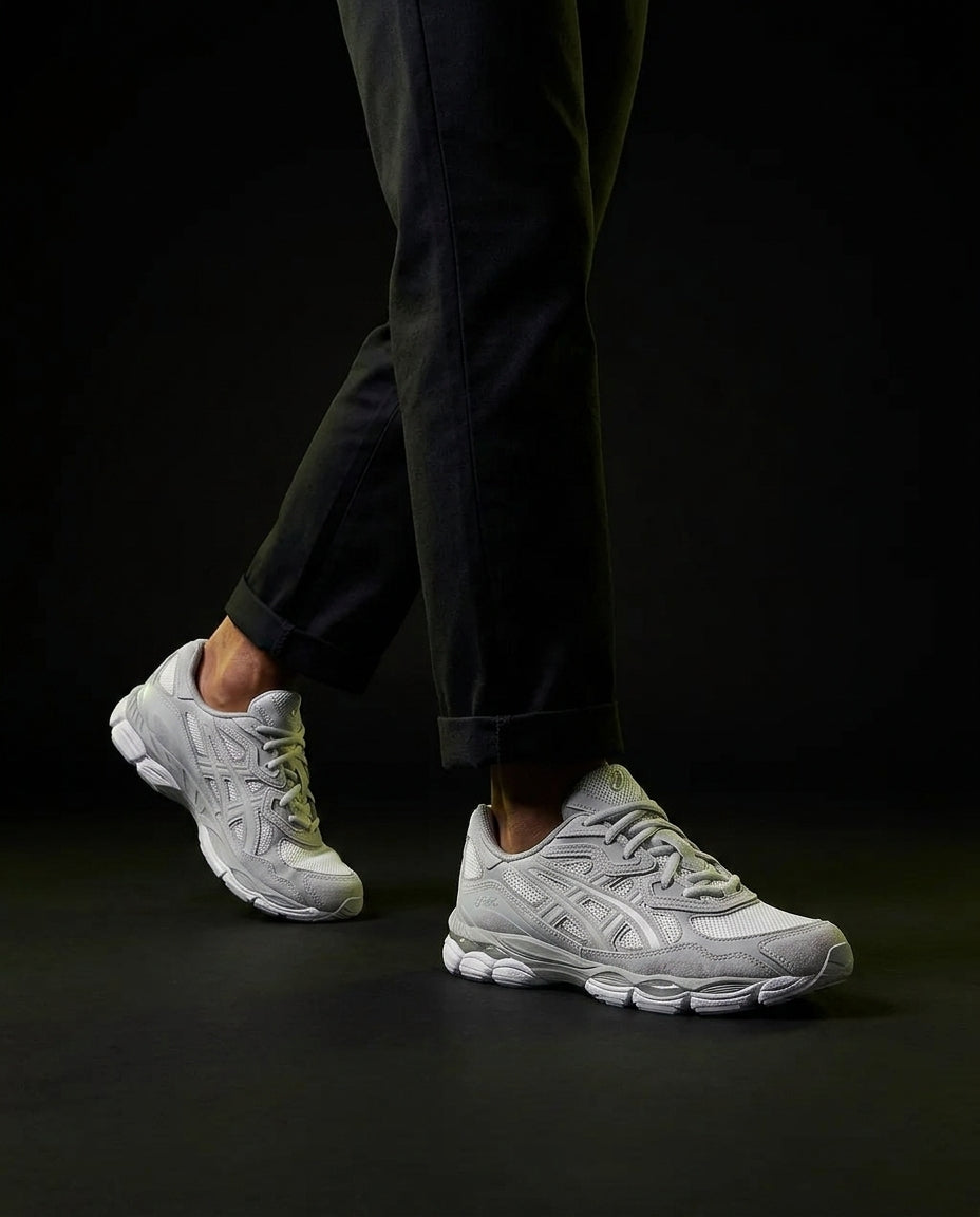 ASC Mesh Gel-Cushioned Retro Runner Grey White