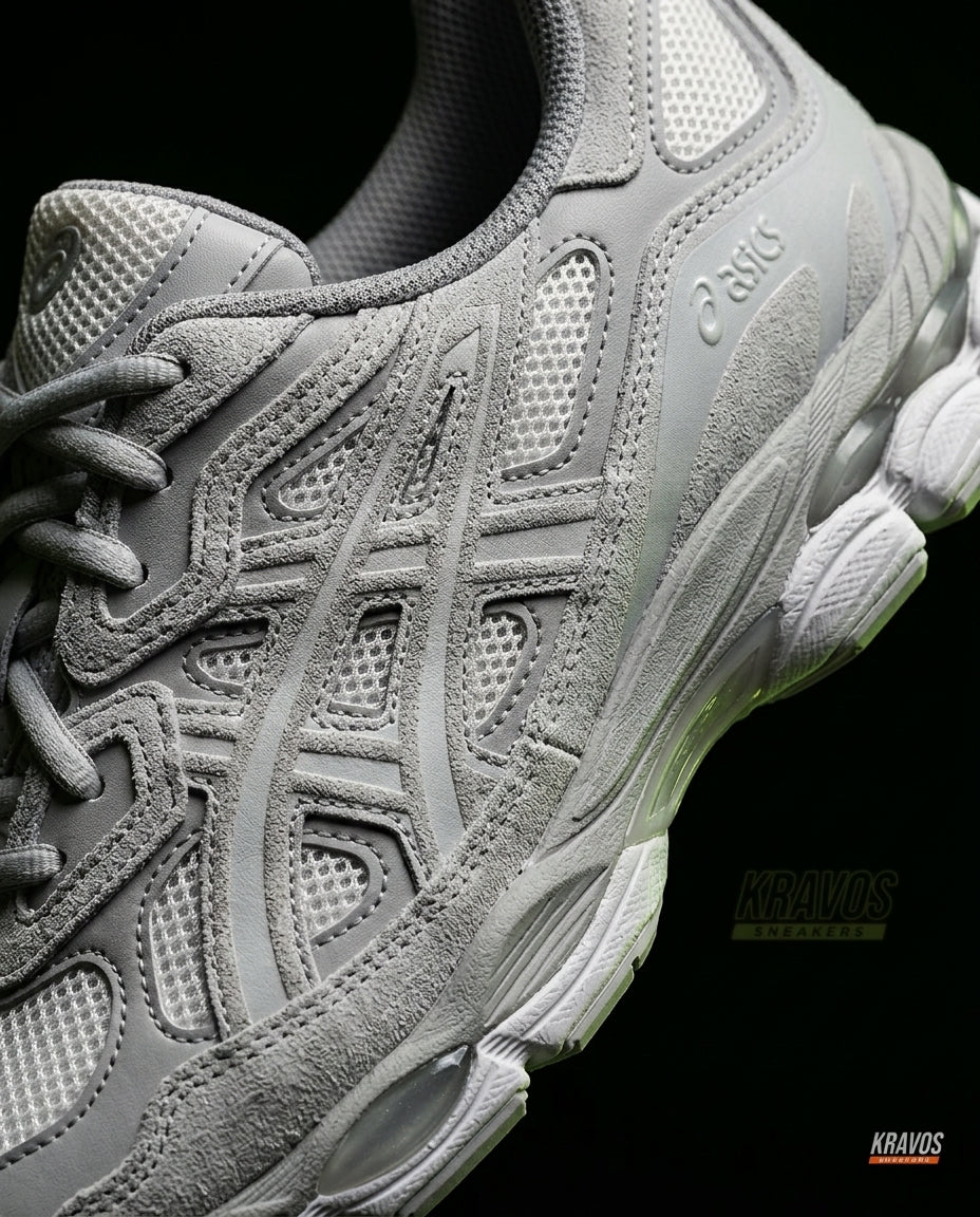 ASC Mesh Gel-Cushioned Retro Runner Grey White