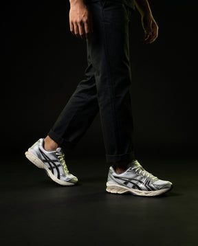 ASC Mesh Layered Retro Runner White Silver Black