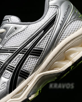 ASC Mesh Layered Retro Runner White Silver Black
