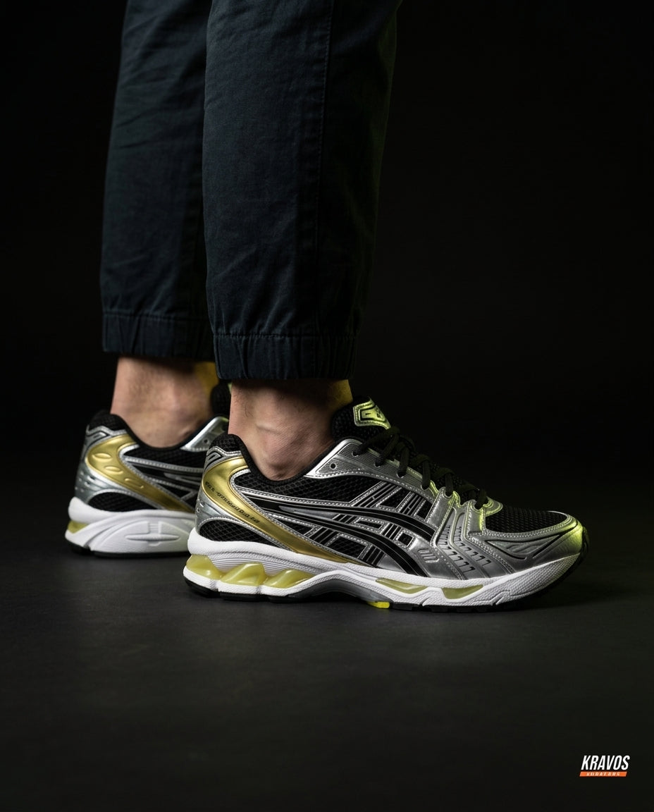 ASC Mesh Layered Runner Trainer Black Silver Gold
