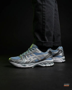 ASC Mesh Layered Runner Trainer Blue Silver Grey