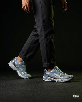 ASC Mesh Layered Runner Trainer Blue Silver Grey