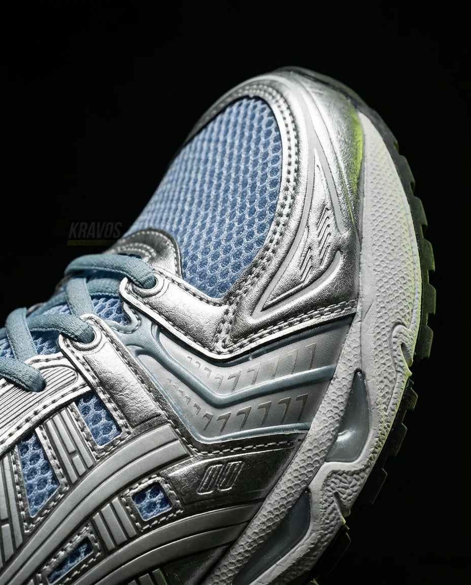 ASC Mesh Layered Runner Trainer Blue Silver Grey