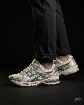 ASC Mesh Layered Runner Trainer Cream Silver Black