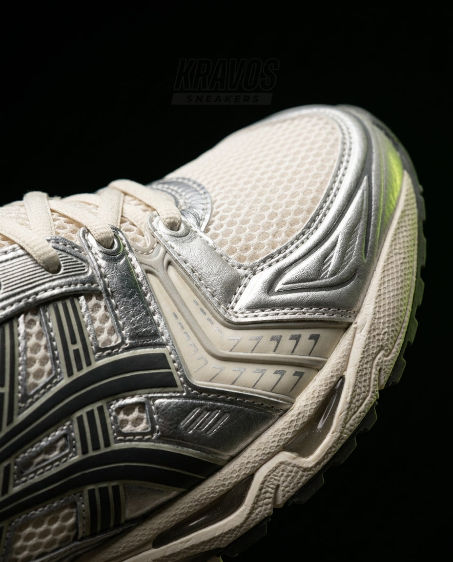 ASC Mesh Layered Runner Trainer Cream Silver Black