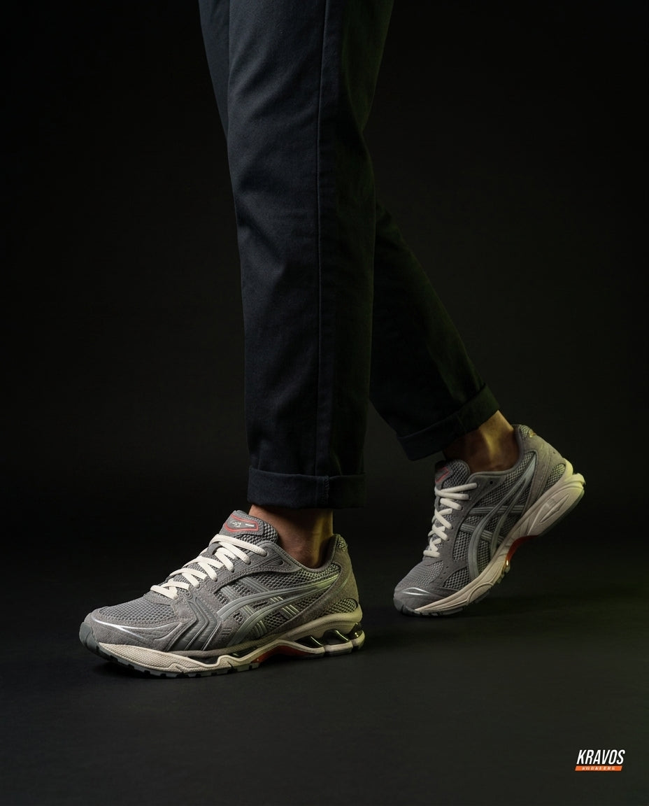 ASC Mesh Layered Runner Trainer Grey Cream