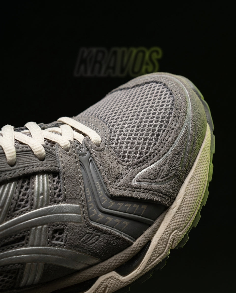 ASC Mesh Layered Runner Trainer Grey Cream