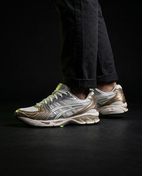 ASC Mesh Layered Runner Trainer White Gold Silver