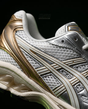 ASC Mesh Layered Runner Trainer White Gold Silver