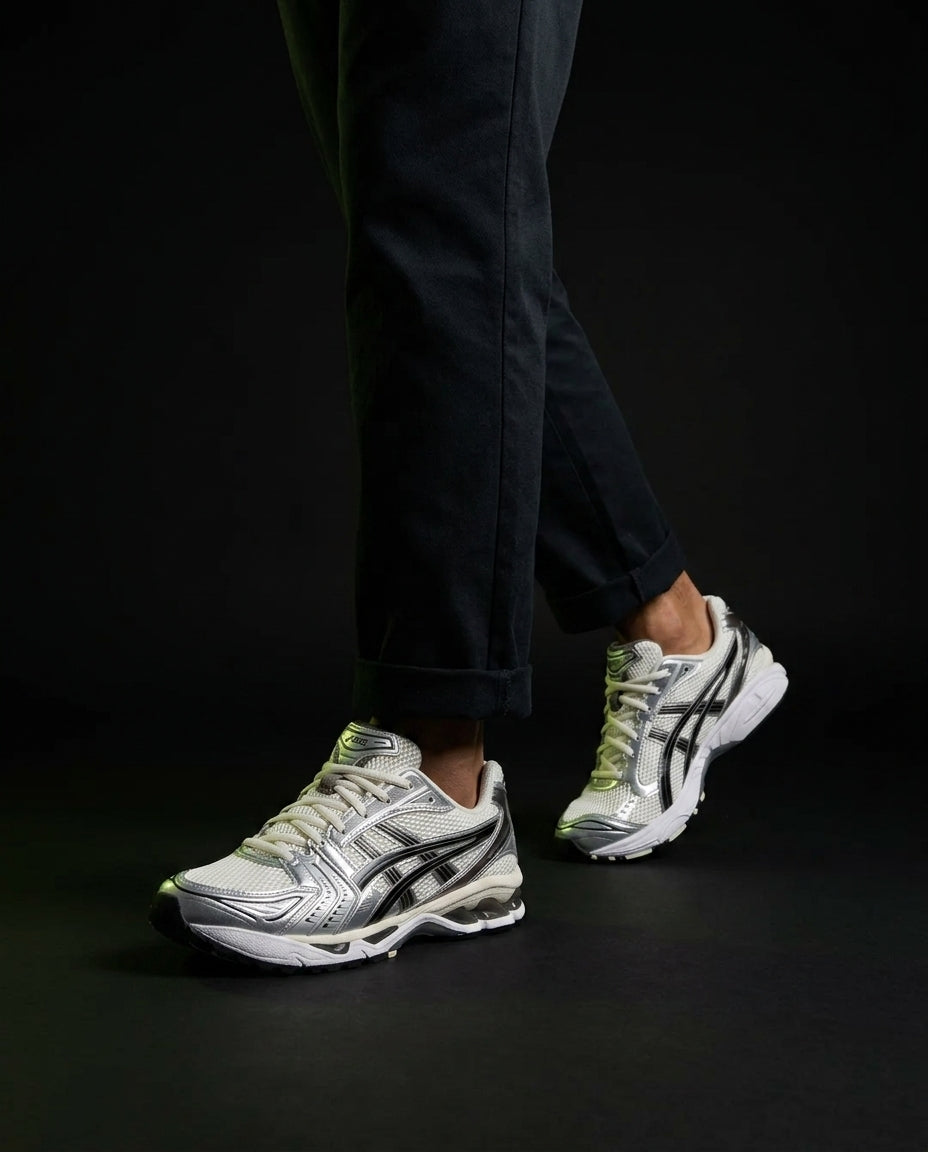 ASC Mesh Layered Runner Trainer White Silver Black