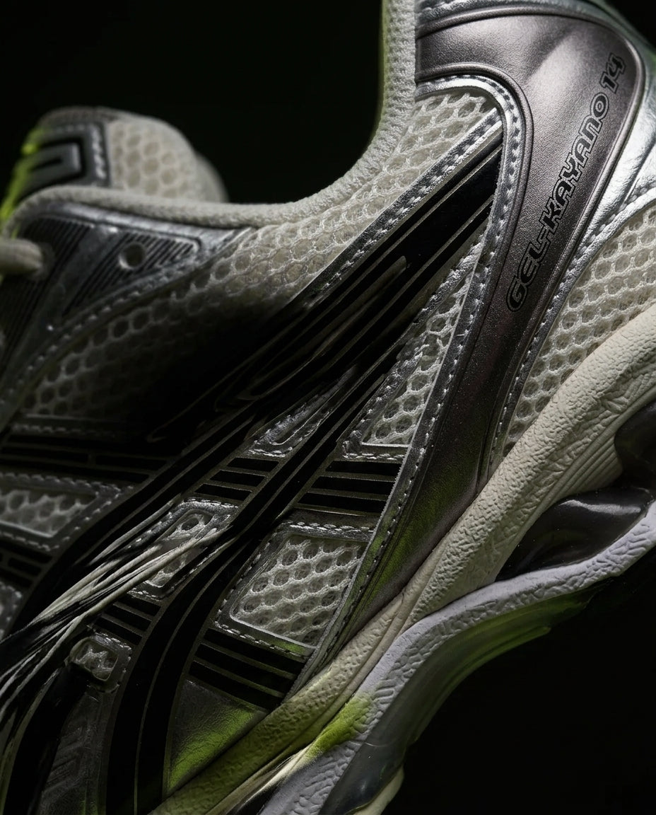 ASC Mesh Layered Runner Trainer White Silver Black
