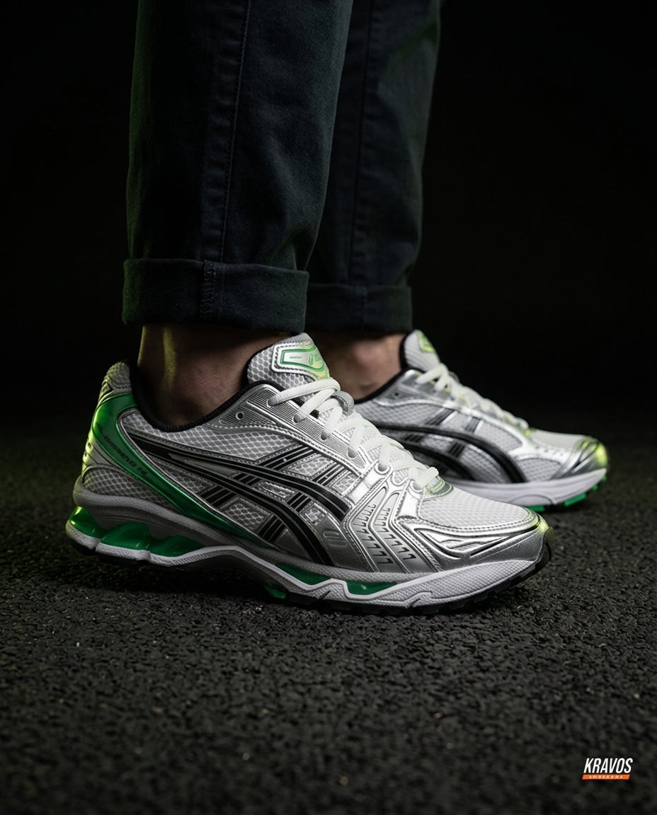 ASC Mesh Layered Runner Trainer White Silver Green